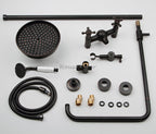 Black bath shower mixer tap wall mounted design additional view
