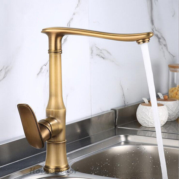 Modern kitchen sink mixer tap swivel spout additional view