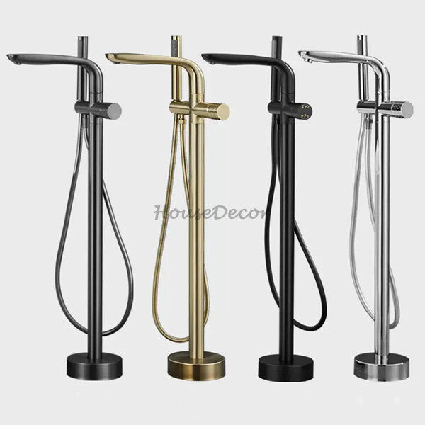 Modern bath shower mixer tap floor mounted design main view