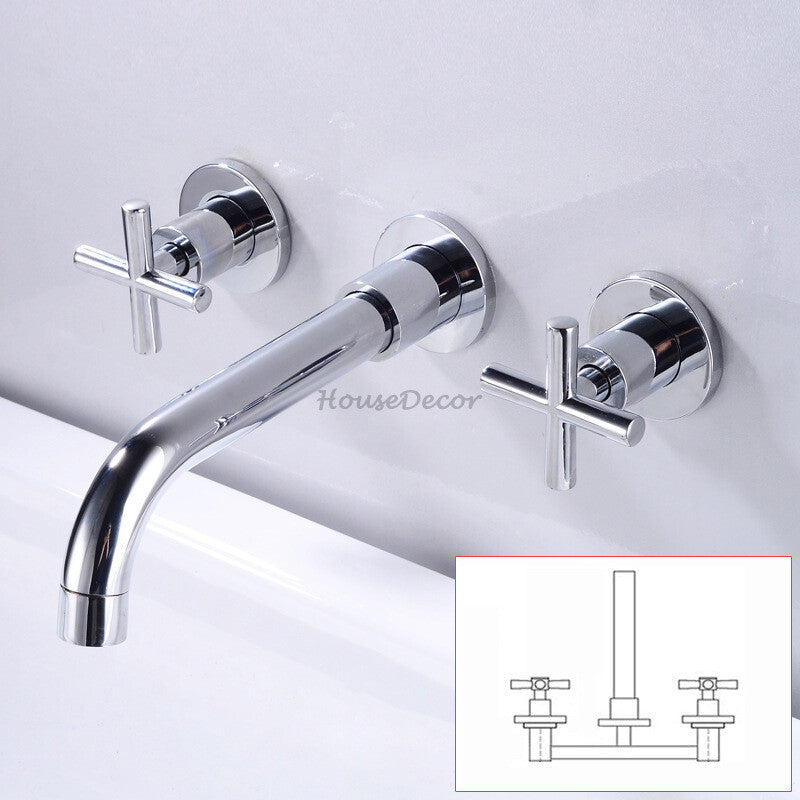 Modern bath shower mixer tap wall mounted design detail view