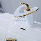 Modern bath shower mixer tap waterfall spout additional view