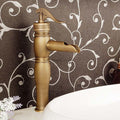 Antique Brass bath shower mixer tap waterfall spout main view