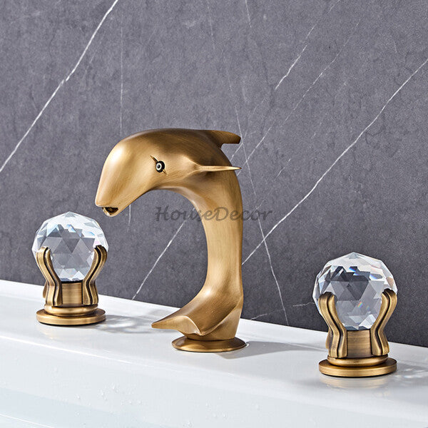 Modern bath shower mixer tap dual handle control additional view