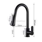 Black bath shower mixer tap pull out spray additional view