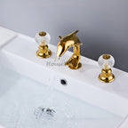 Modern bath shower mixer tap dual handle control additional view