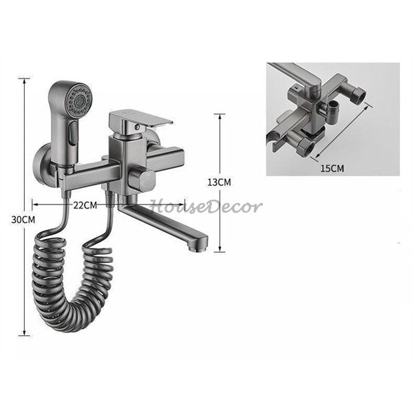 Modern bath shower mixer tap wall mounted design additional view