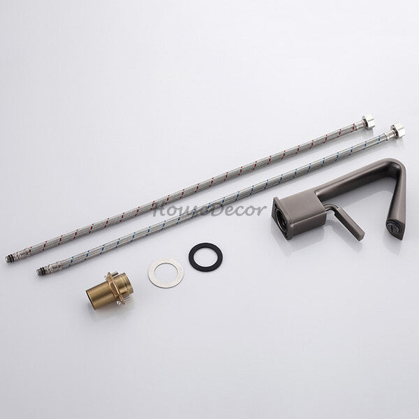 Modern bath shower mixer tap deck mounted design additional view