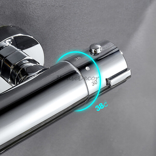 Modern bath shower mixer tap wall mounted design detail view