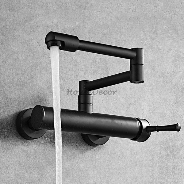 Chrome kitchen sink mixer tap swivel spout detail view