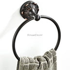 Black towel ring wall mounted design main view