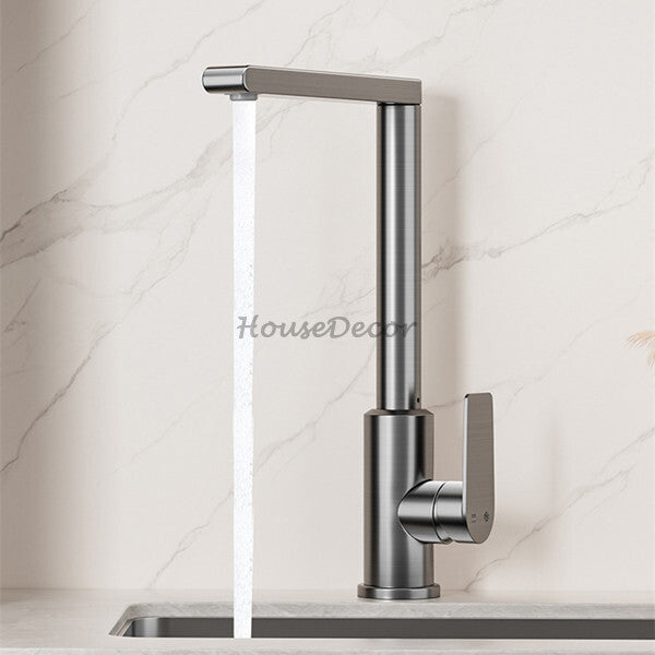 Modern kitchen sink mixer tap swivel spout additional view