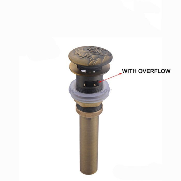 Antique Brass basin waste detailed product view detail view