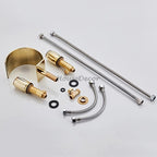 Gold bath shower mixer tap waterfall spout additional view