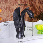 Black Brass bathroom basin mixer tap detailed product view detail view