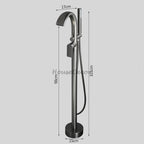 Modern bath shower mixer tap waterfall spout additional view