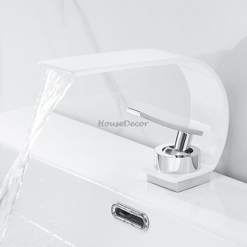 Brass bath shower mixer tap waterfall spout additional view