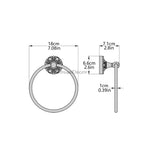 Black towel ring wall mounted design additional view