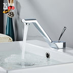 Modern bath shower mixer tap deck mounted design detail view