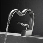 Modern bath shower mixer tap waterfall spout additional view