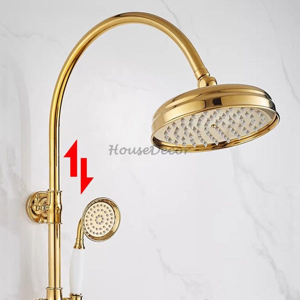 Modern Brass bath shower mixer tap handheld shower set additional view