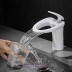 Modern bath shower mixer tap waterfall spout additional view