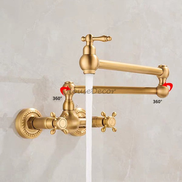 Brass kitchen sink mixer tap swivel spout additional view