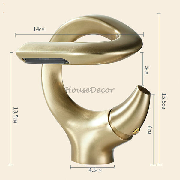 Modern bath shower mixer tap waterfall spout additional view