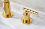 Modern bath shower mixer tap dual handle control additional view