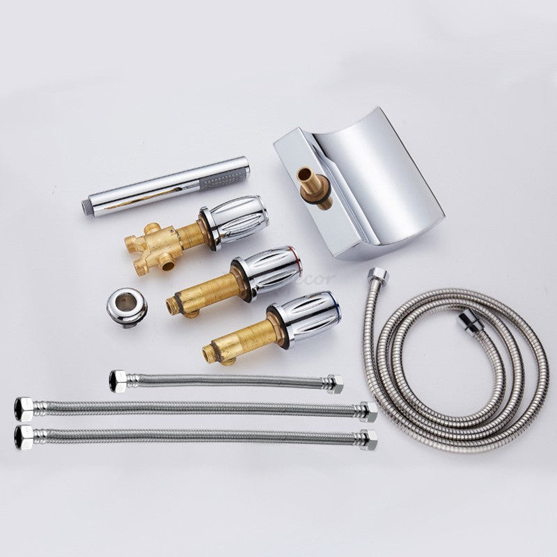 Modern bath shower mixer tap waterfall spout additional view