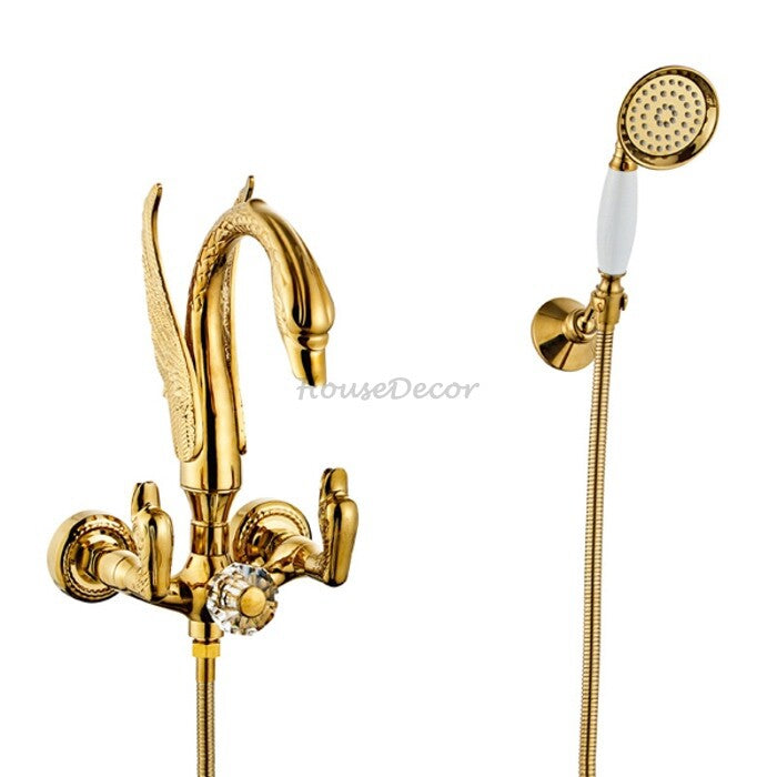 Modern bath shower mixer tap swivel spout main view