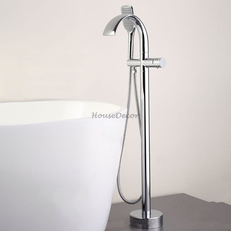 Modern bath shower mixer tap waterfall spout additional view