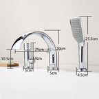 Modern bath shower mixer tap waterfall spout additional view