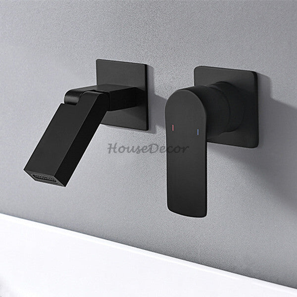 Modern bath shower mixer tap wall mounted design detail view