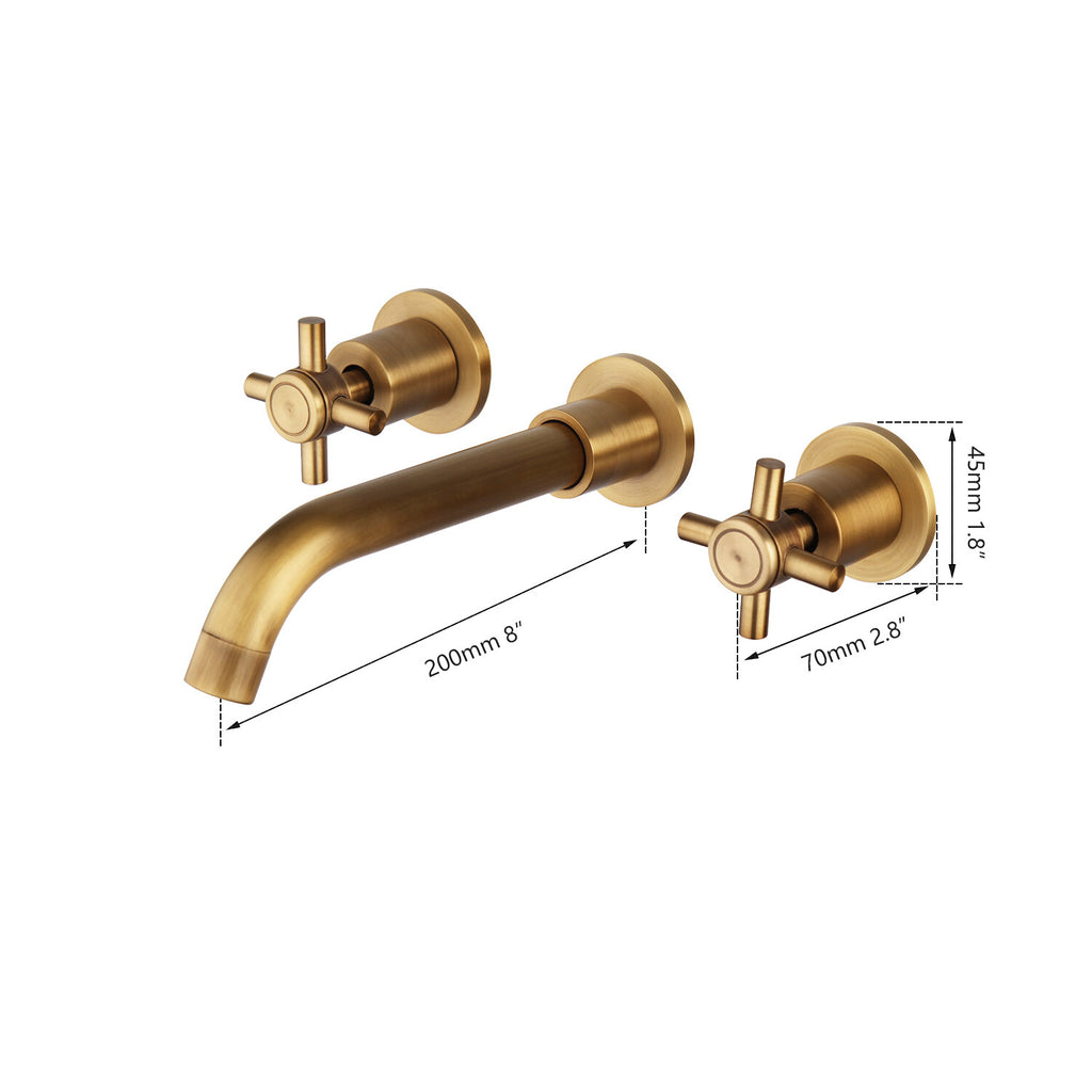 Brass bath shower mixer tap wall mounted design additional view