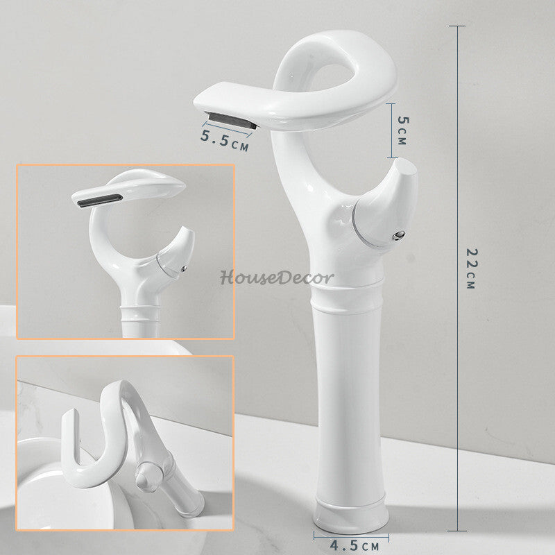 Modern bath shower mixer tap waterfall spout additional view