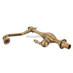 Antique Brass kitchen sink mixer tap swivel spout additional view