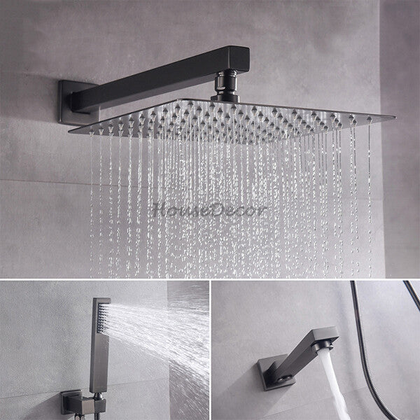 Modern bath shower mixer tap thermostatic control additional view