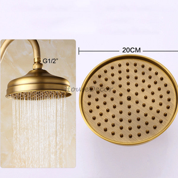 Brass shower head detailed product view detail view