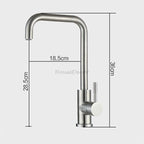 Modern Stainless Steel kitchen sink mixer tap single lever control additional view