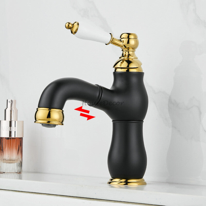Black bath shower mixer tap pull out spray additional view