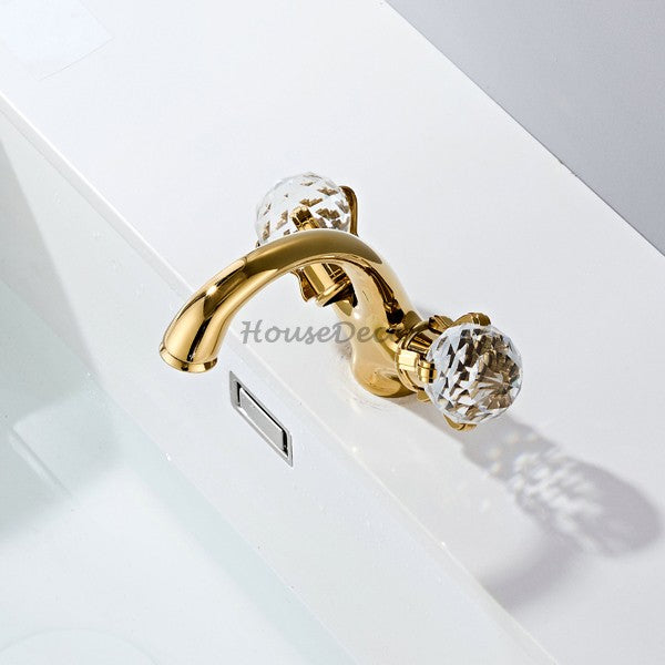 Gold Brass bath shower mixer tap detailed product view additional view