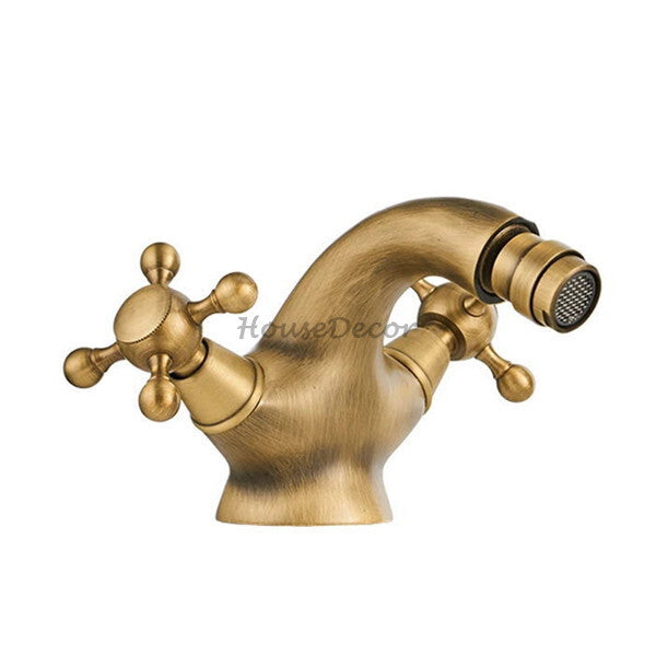 Modern bath shower mixer tap dual handle control main view