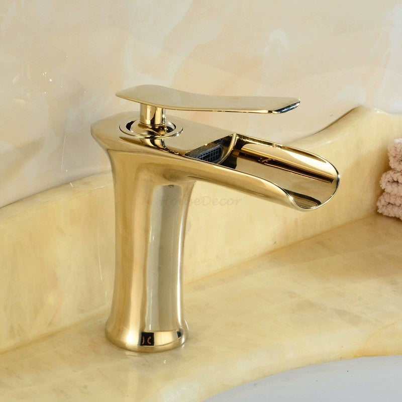 Modern bath shower mixer tap waterfall spout additional view
