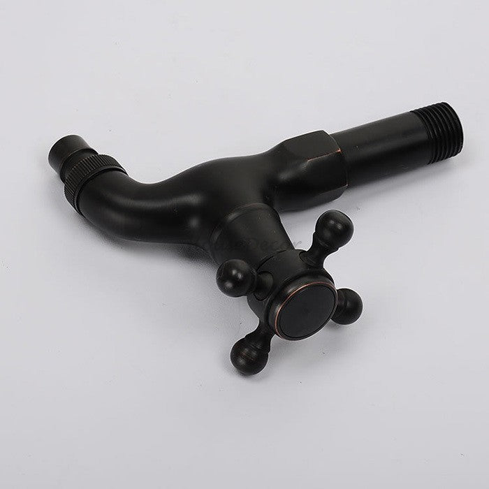 Brass utility faucet wall mounted design detail view