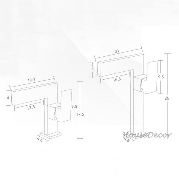 Brass bath shower mixer tap waterfall spout additional view