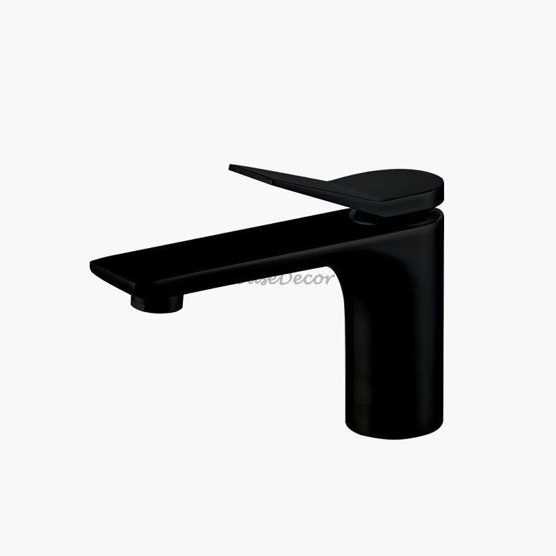 Modern Brass bath shower mixer tap single lever control detail view