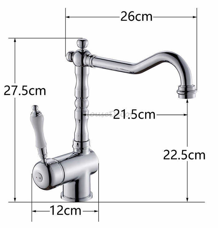 Modern Ceramic kitchen sink mixer tap swivel spout additional view
