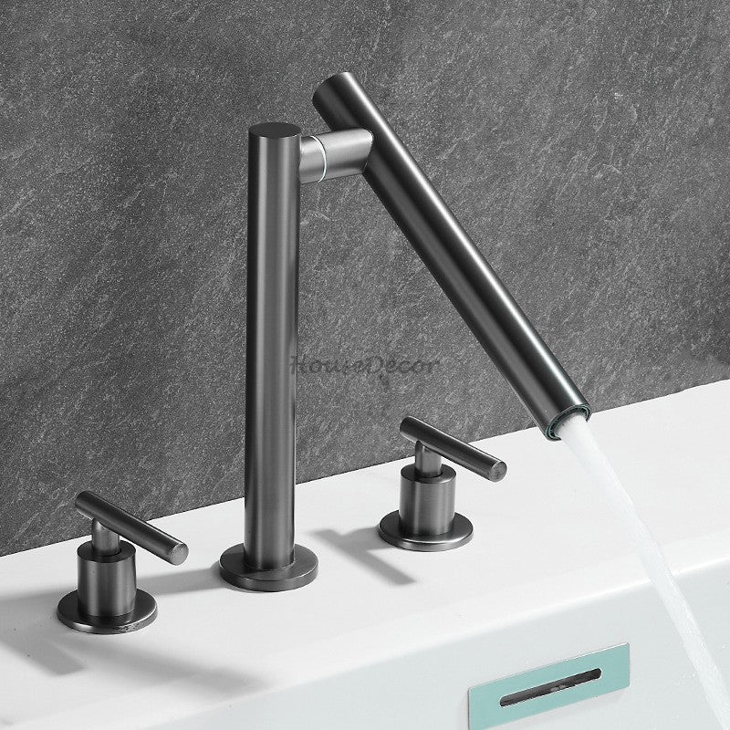 Modern bath shower mixer tap deck mounted design additional view