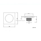 Modern basin waste detailed product view additional view