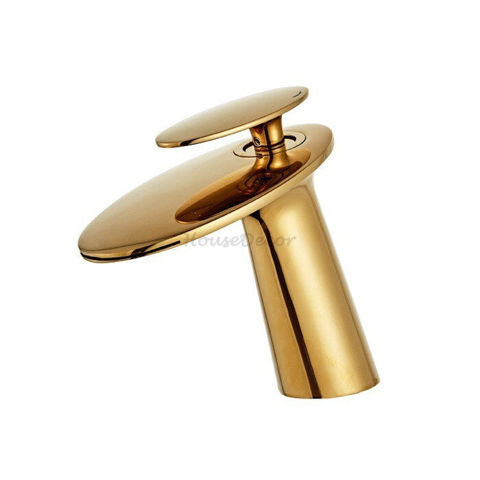 Modern bath shower mixer tap waterfall spout main view